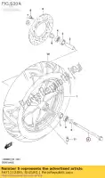 5471112J00, Suzuki, axle,front suzuki  uh 125 200 2015 2016 2017 2018 2019 2020, New
