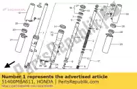 51400MBA611, Honda, horquilla, r fr honda vt shadow aero c2 c black widow dc vt750c vt750c2 750 , Nuevo