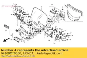 honda 64109MT8000 alavanca, l. - Lado inferior