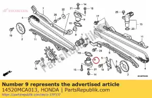 honda 14520MCA013 lifter assy., tensioner - Bottom side