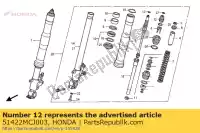 51422MCJ003, Honda, geen beschrijving beschikbaar op dit moment honda cbr 900 2000 2001, Nieuw