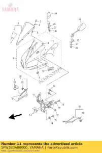 Yamaha 5PW283A00000 conjunto gráfico - Lado inferior