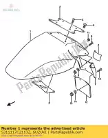 5311117C2113Z, Suzuki, garde-boue avant suzuki gsx r 750 1988, Nouveau