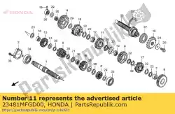 Tutaj możesz zamówić brak opisu w tej chwili od Honda , z numerem części 23481MFGD00: