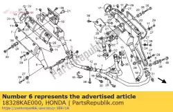 Tutaj możesz zamówić guma, komora rr. Montowanie od Honda , z numerem części 18328KAE000: