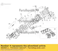 8808811, Piaggio Group, suporte de braço lh.rocker moto-guzzi griso sport stelvio zgulps01, zgulpt00, zgulps03 zgulze00, zgulzg00, zgulzu01 1200 2007 2008 2009 2011 2016 2017, Novo