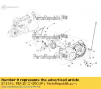 871346, Piaggio Group, pino d.8 aprilia  mana na zd4rc000, zd4rca00, zd4rc001, zd4rcc00 zd4rcb00, zd4rcc01, zd4rce00 850 2007 2008 2009 2010 2011 2016, Novo