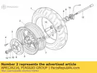 AP8128216, Piaggio Group, Roda da frente. prata aprilia  sr zd4kla00 zd4vfb00, zd4vfd00, zd4vfu00, zd4vfj, zd4vz000 50 125 150 1999 2000 2001 2002 2003 2004 2005 2006 2007 2008 2009 2010 2011 2012 2013 2014 2016 2017 2018 2019 2020 2021 2022, Novo