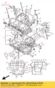 Yamaha 3XW151000300 zespó? skrzyni korbowej - Dół