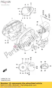 suzuki 0421111189 pin 11x18 - Bottom side