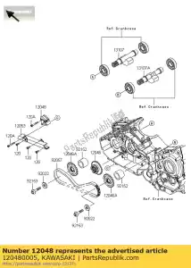 kawasaki 120480005 spanrol-vn2000-a1h - Onderkant