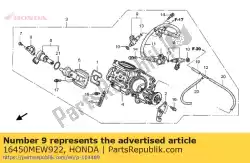 Aqui você pode pedir o conjunto do injetor, combustível em Honda , com o número da peça 16450MEW922: