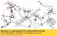 19310MCW000, Honda, case comp., thermostat honda vfr  a crossrunner x vfr800 vfr800a vfr800x vfr800f 800 , New