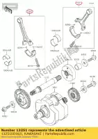 132510016JJ, Kawasaki, rod-assy-connecting,j kawasaki vn custom c classic b special edition tourer vulcan lt d vn900 900 , New