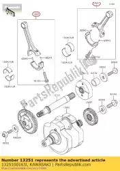 Here you can order the rod-assy-connecting,j from Kawasaki, with part number 132510016JJ: