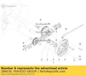 aprilia 288639 shim washer - Bottom side