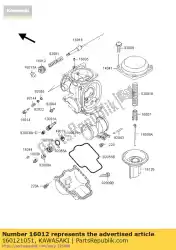 Aquí puede pedir émbolo con tapa de arranque zx900-a1 de Kawasaki , con el número de pieza 160121051: