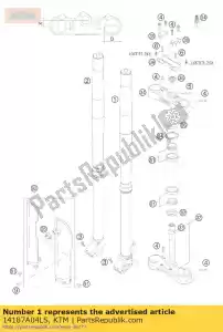 ktm 14187A04LS vorkpoot l / s wp48 exc / mxc 05 - Onderkant