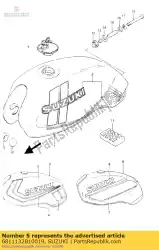 Aquí puede pedir emblema, motor c de Suzuki , con el número de pieza 6811132B10019: