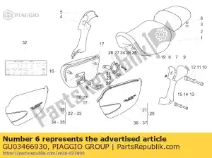 Piaggio Group GU03466930 prawy tylny blank ochronny - Dół