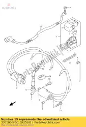 Ici, vous pouvez commander le fil, batterie - auprès de Suzuki , avec le numéro de pièce 3381008F00: