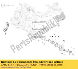 Aqui você pode pedir o engrenagem do sistema de cronometragem em Piaggio Group , com o número da peça 1A004147: