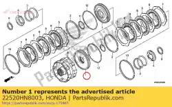 Aquí puede pedir pistón comp., embrague de Honda , con el número de pieza 22520HN8003: