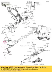 kawasaki 320520719 support-réservoir klz1000acf - La partie au fond