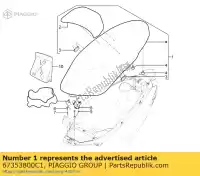 67353800C1, Piaggio Group, zadel compleet met sensor piaggio mp 125 2011, Nieuw