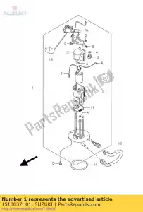 Suzuki 1510037H01 zespó? pompy, paliwo - Dół