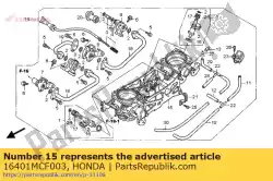 Tutaj możesz zamówić throttle body ass od Honda , z numerem części 16401MCF003: