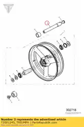 spindel van Triumph, met onderdeel nummer T2001245, bestel je hier online: