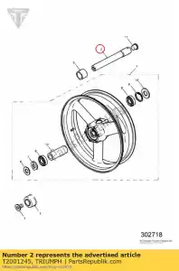 triumph T2001245 spindel - Onderkant