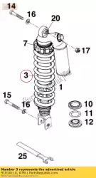 Ici, vous pouvez commander le ressort 70-260 (59), d = 12 auprès de KTM , avec le numéro de pièce 91010110: