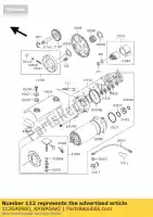 112BA0660, Kawasaki, bolt-up kawasaki gpz zx zephyr gt 750, Novo