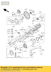 met bouten van slag van Kawasaki, met onderdeel nummer 112BA0660, bestel je hier online: