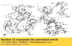 Qui puoi ordinare sedile con serratura da Honda , con numero parte 77110ML7000: