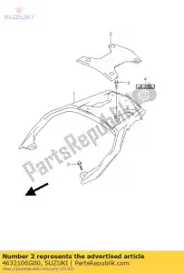 Suzuki 4632106G00 tapis, sport carri - La partie au fond