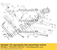 894881, Aprilia, lh handguard, New