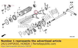 Honda 24211HP5A50 fork, fr. gearshift - Bottom side