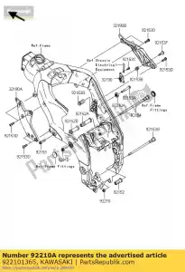 kawasaki 922101365 dado, 20mm zx900-f1h - Il fondo