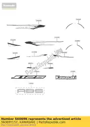 Ici, vous pouvez commander le modèle, pour couvercle, lh sc125agfa auprès de Kawasaki , avec le numéro de pièce 56069Y157: