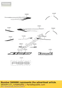 kawasaki 56069Y157 modèle, pour couvercle, lh sc125agfa - La partie au fond