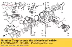 Aquí puede pedir quedarse, l sub aire / c de Honda , con el número de pieza 17221MAW620: