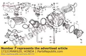 Honda 17221MAW620 quedarse, l sub aire / c - Lado inferior