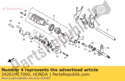 ascomp., versnellingspook van Honda, met onderdeel nummer 24261ML7000, bestel je hier online: