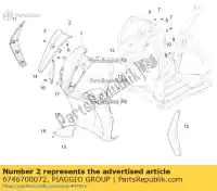 6746700072, Piaggio Group, boccaporto frontale piaggio liberty zapc42404, zapc42402 50 2009 2014 2016 2017, Nuovo