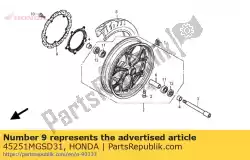 Here you can order the disk, fr. Brake (sunstar) from Honda, with part number 45251MGSD31: