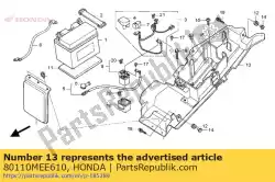 bakje, batterij van Honda, met onderdeel nummer 80110MEE610, bestel je hier online: