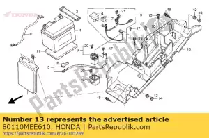 honda 80110MEE610 bakje, batterij - Onderkant